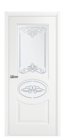 Дверь межкомнатная Lina 6 Цвет Белый Покрытие Эмаль  Наличник L 50 Цена 46225