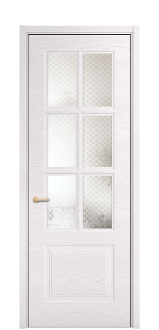 Дверь межкомнатная Паола 1 Цвет Крем Brash Покрытие ЭМАЛИ Эмаль брашированная Наличник L 50 Цена 48875