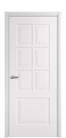 Дверь межкомнатная Paulo 1 Цвет Крем Покрытие Эмаль  Наличник L 50 Цена 40475