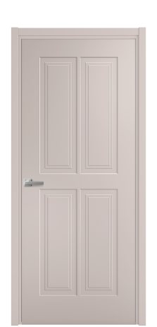 Дверь межкомнатная Paulo 3 Цвет Пудра Покрытие Эмаль  Наличник L 50 Цена 40475