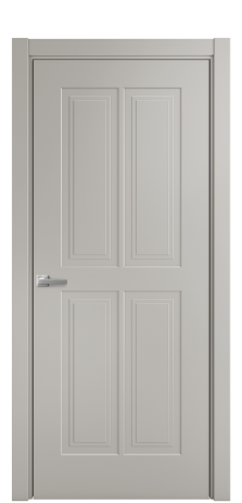 Дверь межкомнатная Паола 3 Цвет Серый Шелк Покрытие Эмаль  Наличник L 75 Цена 40475