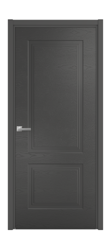 Дверь межкомнатная Rino 2 Цвет Антрацит Brash Покрытие Эмаль брашированная  Наличник L 50 Цена 44375