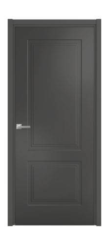 Дверь межкомнатная Рино 2 Цвет Антрацит Покрытие Эмаль  Наличник L 50 Цена 41718