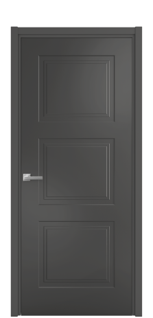 Дверь межкомнатная Rino 3 Цвет Антрацит Покрытие Эмаль  Наличник L 50 Цена 41718