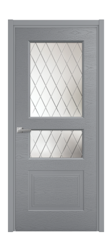 Дверь межкомнатная Рино 4 Цвет Гриджио Brash Покрытие Эмаль брашированная  Наличник L 50 Цена 45950