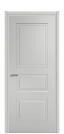 Дверь межкомнатная Rino 4 Цвет Телегрей Покрытие Эмаль  Наличник L 50 Цена 40475