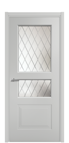 Дверь межкомнатная Rino 4 Цвет Телегрей Покрытие Эмаль  Наличник L 50 Цена 42050