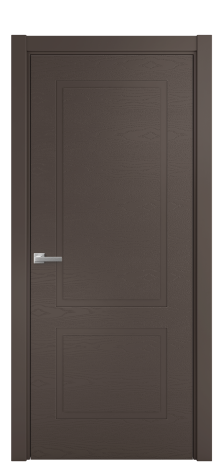 Дверь межкомнатная Плэйн 2 Цвет Коричневый Brash Покрытие Эмаль брашированная  Наличник L 75 Цена 43375