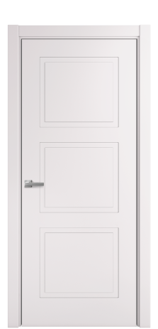 Дверь межкомнатная Плэйн 3 Цвет Крем Покрытие Эмаль  Наличник L 75 Цена 39475