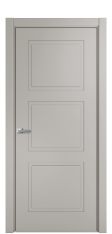 Дверь межкомнатная Плэйн 3 Цвет Серый Шелк Покрытие Эмаль  Наличник L 75 Цена 39475