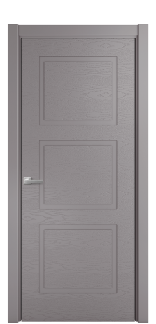 Дверь межкомнатная Плэйн 3 Цвет Ирис Brash Покрытие Эмаль брашированная  Наличник L 75 Цена 43375