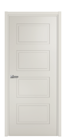 Дверь межкомнатная Plaine 4 Цвет Дымчатый Покрытие Эмаль  Наличник L 50 Цена 39475