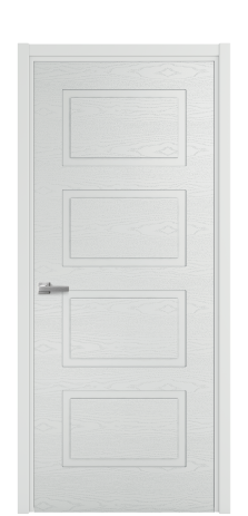 Дверь межкомнатная Plaine 4 Цвет Облачный Brash Покрытие Эмаль брашированная  Наличник L 50 Цена 43375