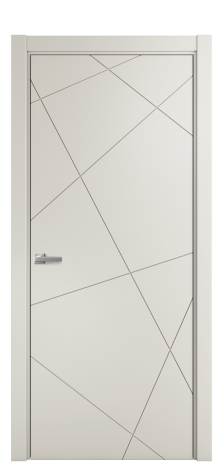 Дверь межкомнатная Твист 01 Цвет Дымчатый Покрытие Эмаль  Наличник L 75 Цена 39475