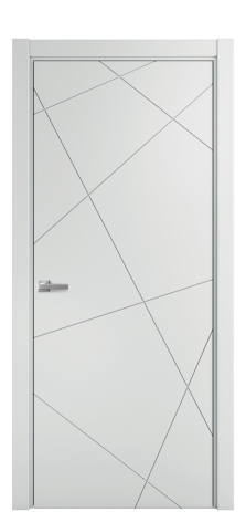 Дверь межкомнатная Твист 01 Цвет Облачный Покрытие Эмаль  Наличник L 75 Цена 39475