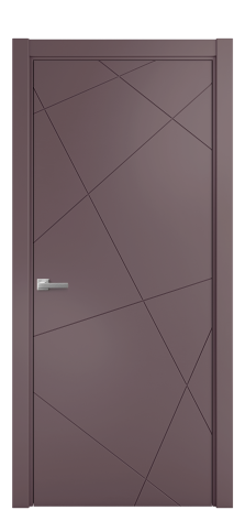 Дверь межкомнатная Твист 01 Цвет Лиловый Покрытие Эмаль  Наличник L 75 Цена 40668