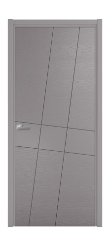 Дверь межкомнатная Твист 02 Цвет Ирис Brash Покрытие Эмаль брашированная  Наличник L 50 Цена 46325