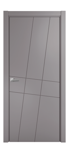 Дверь межкомнатная Твист 02 Цвет Ирис Покрытие Эмаль  Наличник L 75 Цена 39475