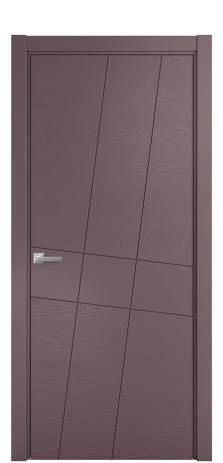 Дверь межкомнатная Твист 02 Цвет Лиловый Brash Покрытие Эмаль брашированная  Наличник L 75 Цена 46325