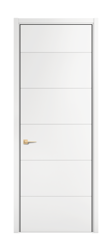 Дверь межкомнатная Линия 01 Цвет Белый Покрытие Эмаль  Наличник L 50 Цена 39475