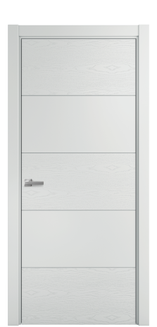 Дверь межкомнатная Линия 01 Цвет Облачный Brash Покрытие Эмаль брашированная  Наличник L 75 Цена 46325