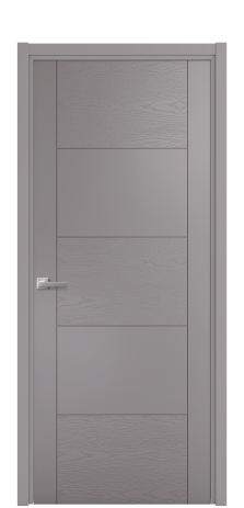 Дверь межкомнатная Linea 02 Цвет Ирис Brash Покрытие Эмаль брашированная  Наличник L 50 Цена 46325