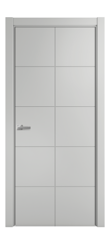 Дверь межкомнатная Линия 03 Цвет Телегрей Покрытие Эмаль  Наличник L 75 Цена 39475