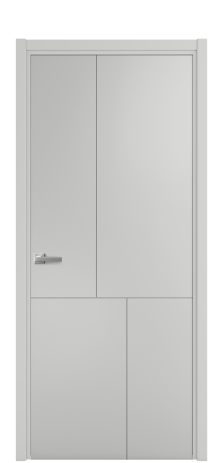 Дверь межкомнатная Linea 04 Цвет Телегрей Покрытие Эмаль  Наличник L 50 Цена 39475