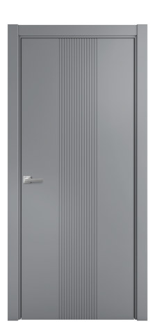 Дверь межкомнатная Mezzo 11 Цвет Гриджио Покрытие Эмаль  Наличник L 75 Цена 43818