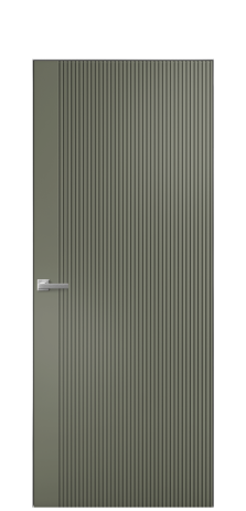 Дверь межкомнатная Меццо 12 Цвет Зеленый Покрытие Эмаль  Наличник Скрытый короб хром Цена 43793