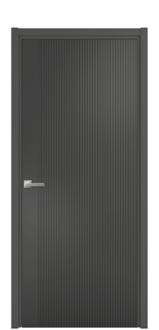 Дверь межкомнатная Меццо 12 Цвет Антрацит Покрытие Эмаль  Наличник L 50 Цена 43818