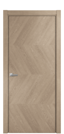Дверь межкомнатная Юнит 01 Цвет Дуб Песочный Покрытие Шпон натуральный  Наличник L 75 Цена 58050
