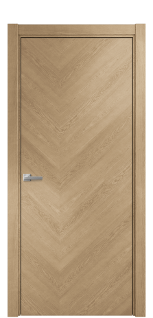 Дверь межкомнатная Юнит 05 Цвет Дуб Светлый Покрытие Шпон натуральный  Наличник L 75 Цена 54050