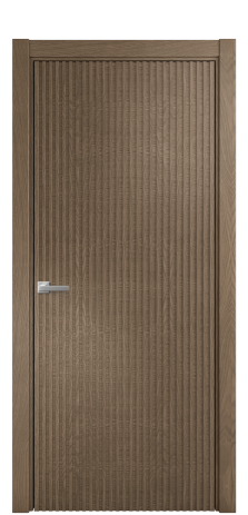 Дверь межкомнатная Сплайн Цвет Дуб Мускат Покрытие Шпон натуральный  Наличник L 75 Цена 64550