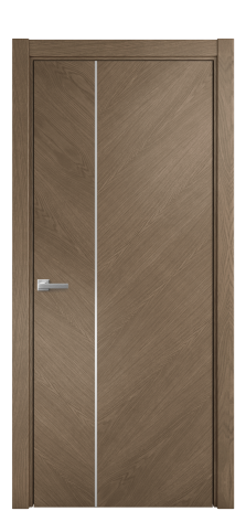 Дверь межкомнатная Unit Slot 10-111 Цвет Дуб Мускат Покрытие Шпон натуральный  Наличник L 75 Цена 59050