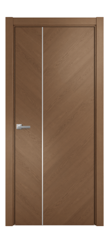 Дверь межкомнатная Unit Slot 10-111 Цвет Дуб Темный Покрытие Шпон натуральный  Наличник L 75 Цена 59050