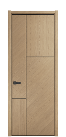 Дверь межкомнатная Юнит Слот 10-123 Цвет Эспрессо 1017M Покрытие ШПОН Мультишпон Наличник L 50 Цена 65018