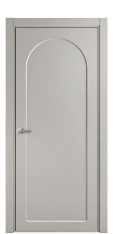Дверь межкомнатная Anse 3 Цвет Серый Шелк Покрытие Эмаль  Наличник L 75 Цена 44475
