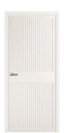 Дверь межкомнатная Спейс 22 Цвет Молочный Покрытие Эмаль  Наличник L 50 Цена 49475