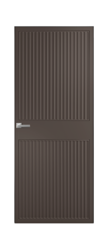 Дверь межкомнатная Space 22 Цвет Коричневый Покрытие Эмаль  Наличник Скрытый короб хром Цена 51143