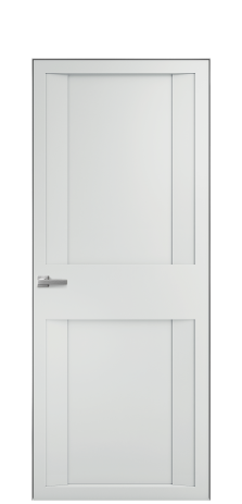 Дверь межкомнатная Podio 01 Цвет Облачный Покрытие Эмаль  Наличник Скрытый короб хром Цена 49450