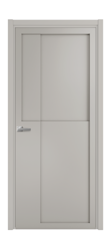 Дверь межкомнатная Подио 02 Цвет Серый Шелк Покрытие Эмаль  Наличник L 50 Цена 49475