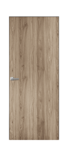 Дверь межкомнатная Porte 39-00 Цвет Орех смоук Покрытие ПВХ ПОД ДЕРЕВО Наличник Скрытый короб хром Цена 33900