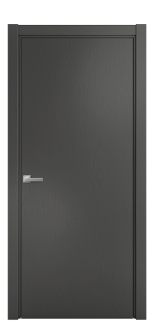 Дверь межкомнатная Porte 39-00 Цвет Ясень Антрацит Покрытие Шпон крашеный вертикаль Наличник L 75 Цена 41675