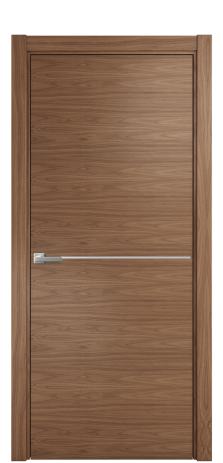 Дверь межкомнатная Слот 10-001 Цвет Американский Орех Покрытие Шпон натуральный  Наличник L 75 Цена 53300