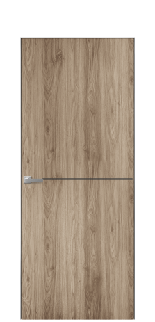 Дверь межкомнатная Slot 10-001 Цвет Орех смоук Покрытие ПВХ ПОД ДЕРЕВО Наличник Скрытый короб хром Цена 38100