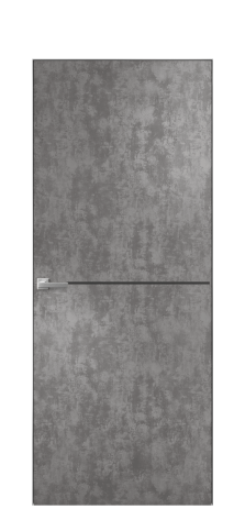 Дверь межкомнатная Slot 10-001 Цвет Айс какао Покрытие ПВХ ФАКТУРНЫЕ Наличник Скрытый короб хром Цена 38100