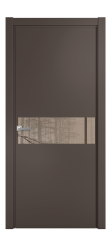 Дверь межкомнатная Ветро 11 Цвет Коричневый Покрытие Эмаль  Наличник L 75 Цена 47573