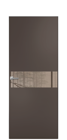 Дверь межкомнатная Ветро 11 Цвет Коричневый Покрытие Эмаль  Наличник Скрытый короб хром Цена 47548