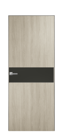 Дверь межкомнатная Ветро 11 Цвет Мадейра песок Покрытие ПВХ ПОД ДЕРЕВО Наличник Скрытый короб хром Цена 41000